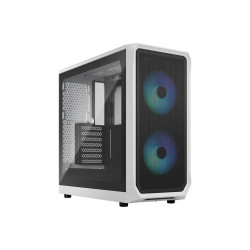 Case fractal design midi tower focus 2 atx/micro atx/mini itx bianco