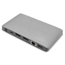 Dockingstation digitus thunderbolt 3 7-porte/video/usb3.0/usb-c/rj45/audio