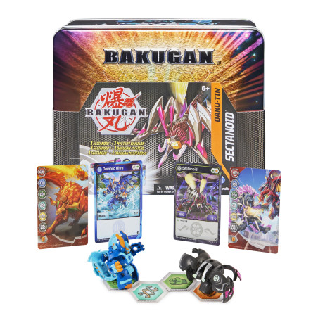Scatola da collezione bakugan spin master bakugan baku-tin [6062756]