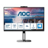 Monitor led 27" aoc q27v5cw quad hd 2560x1440p/1ms/classe f/nero