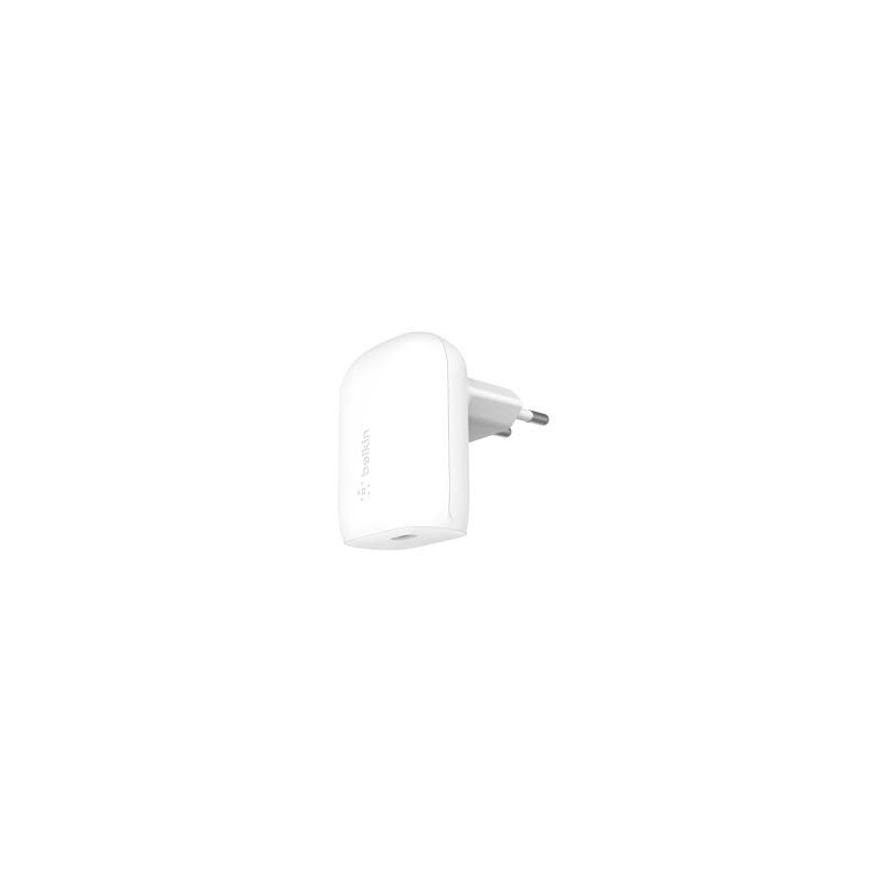 Caricabatterie da rete belkin usb-c 30w pd 3.0 con pps bianco