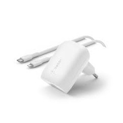 Caricabatterie da rete belkin usb-c 30w pd 3.0 con pps con connettore
