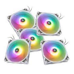 Ventole 120x120 bitspower notos rgb pwm bianco 5pz [bpta-fx1812ntwh-5]