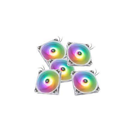 Ventole 120x120 bitspower notos rgb pwm bianco 5pz [bpta-fx1812ntwh-5]
