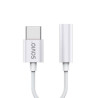 Adattatore savio ak-35/b usb-c mini jack 3.5mm bianco [ak-51]