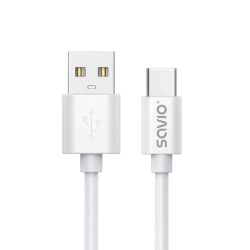 Cavo usb savio usb-a a usb-c 2.0 3m/bianco [cl-168]
