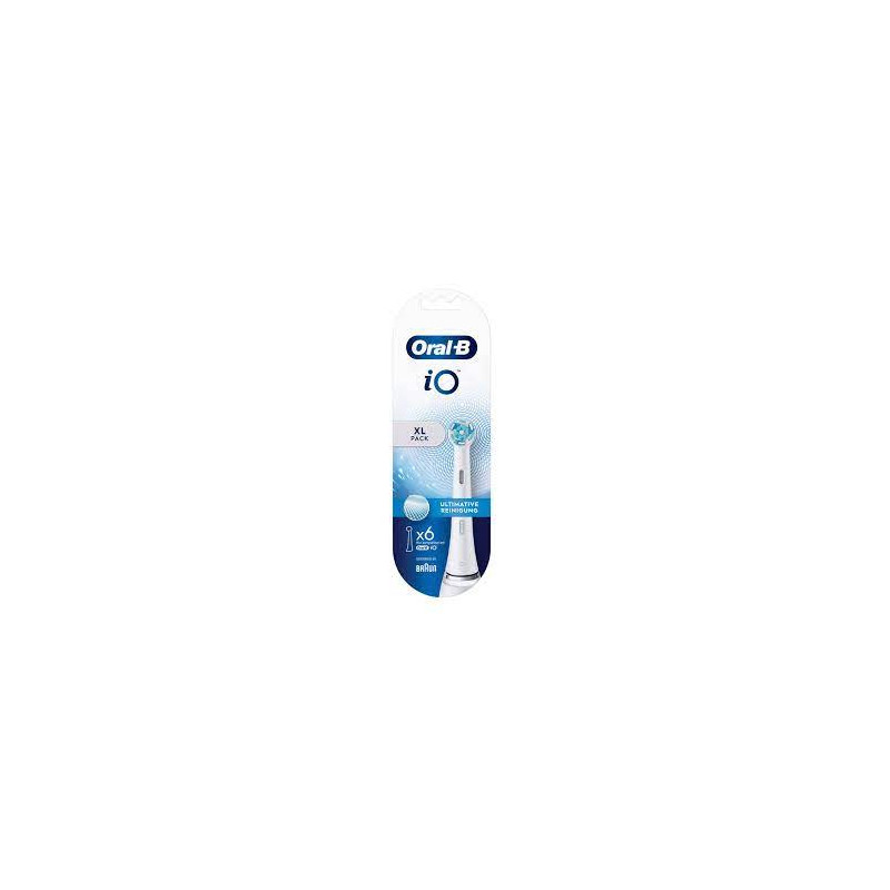 Set testine braun oral-b io per spazzolini elettrici 6 pz bianco