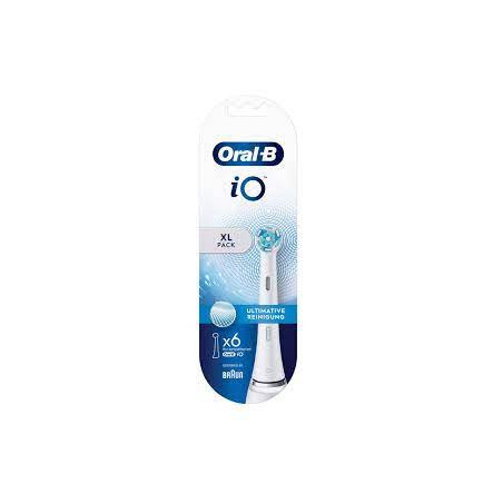 Set testine braun oral-b io per spazzolini elettrici 6 pz bianco