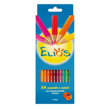 Pastelli giotto elios + temperamatita cf.24 [f274300]