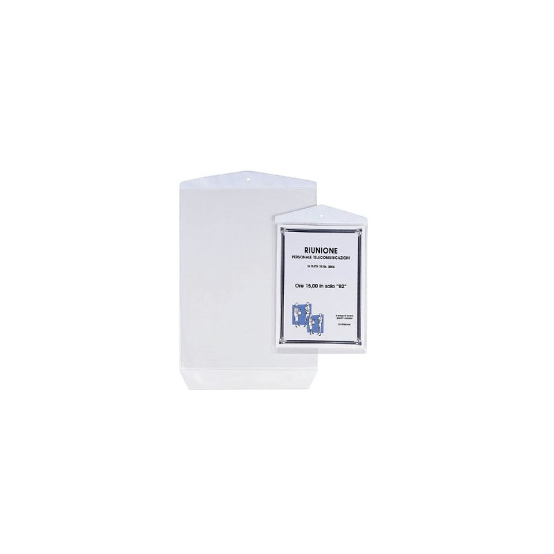 buste appendicartello sei rota 10 pz. trasparenti 23x33cm [472333]