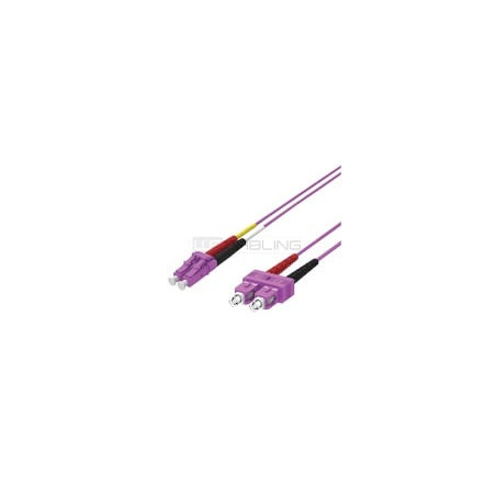 Cavo patch in fibra ottica wp europe om4 50/125 lc-sc 3m/viiola