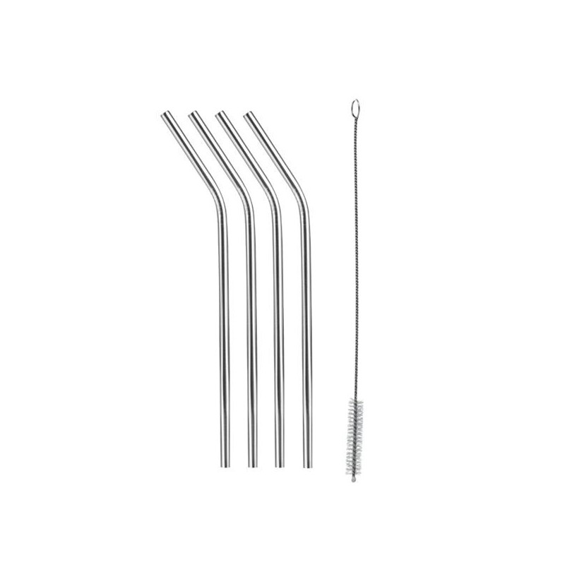 Set cannucce bevande tescoma mydrink acciaio inox 4pz [308866]