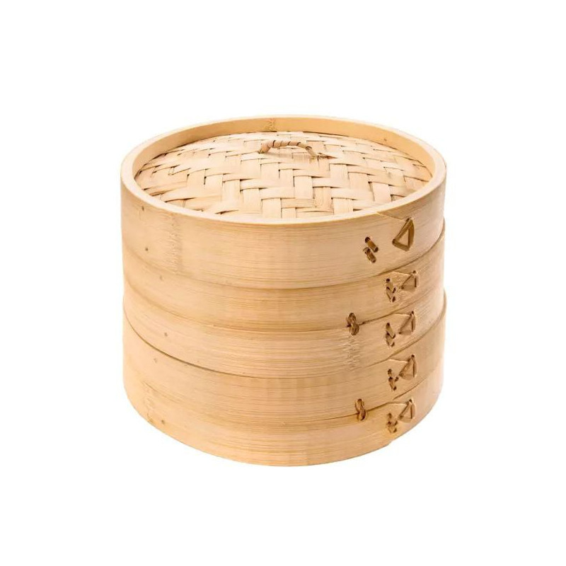 Cestino fumante tescoma nikko in bambu' 20cm h14 a due piani