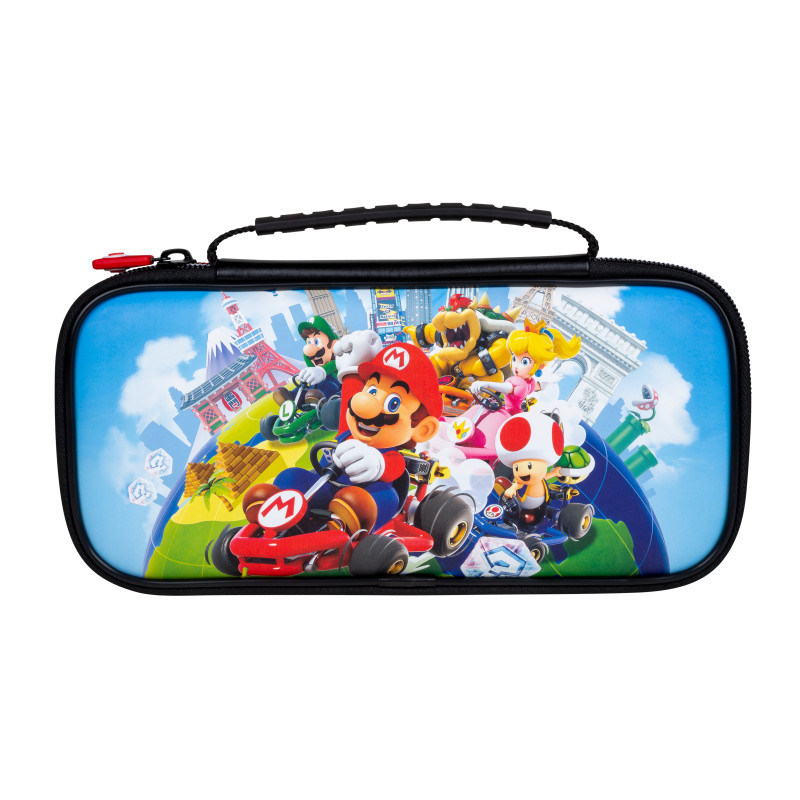 Custodia bigben per nintendo switch mariokart multicolore