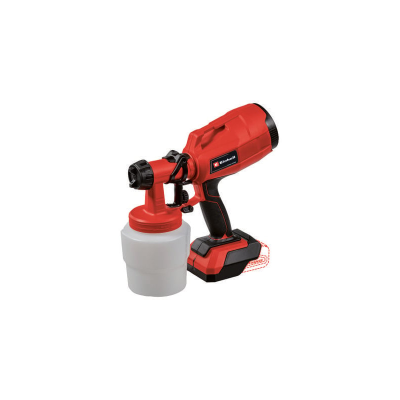 Pistola a spruzzo einhell paer verniciatura tc-sy 18/60 li-solo