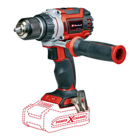 Trapano avvitatore einhell tp-cd 18/60 li bl-solo rosso/nero