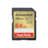64gb scheda di memoria sandisk extreme plus uhs-i sdxc uhs-i