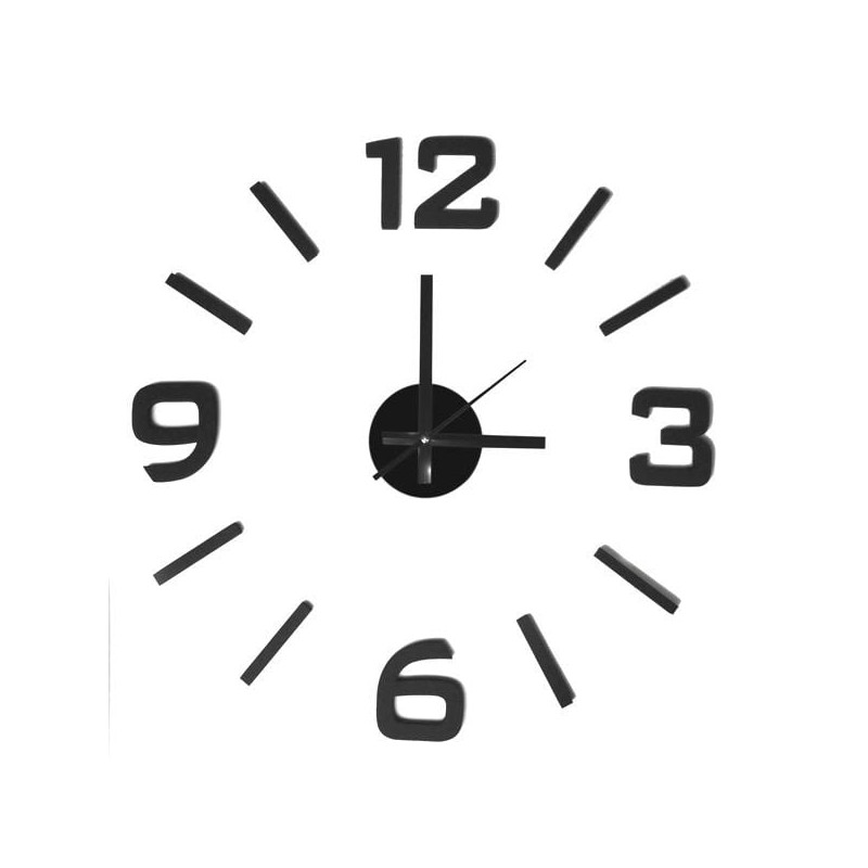 Orologio da parete d 50cm nero [554643]