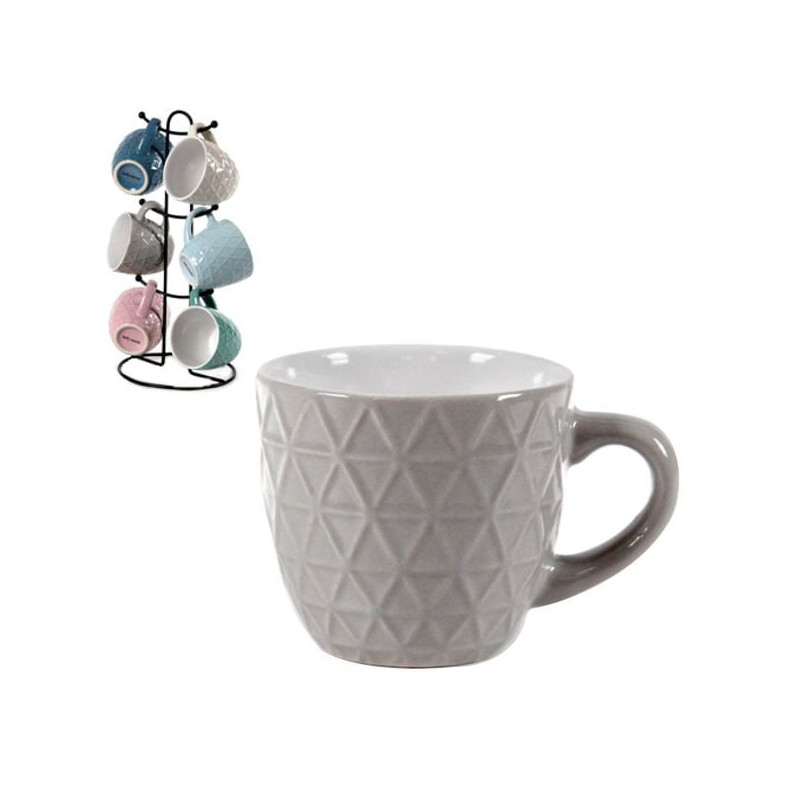 Tazza caffe' bellintavola in porcellana 6pz/100ml/assortiti [811609]