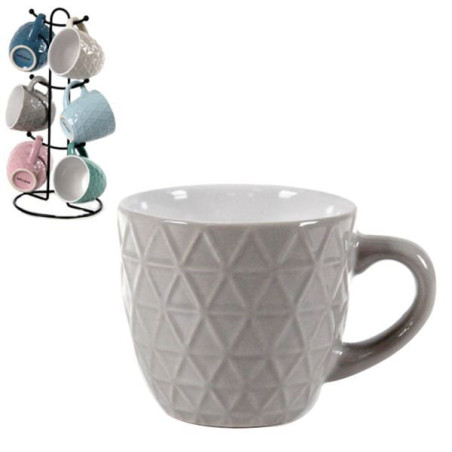 Tazza caffe' bellintavola in porcellana 6pz/100ml/assortiti [811609]