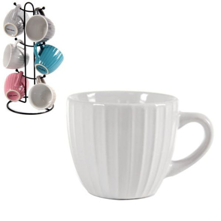 Tazza caffe' bellintavola in porcellana 6pz/100ml/assortiti [817861]