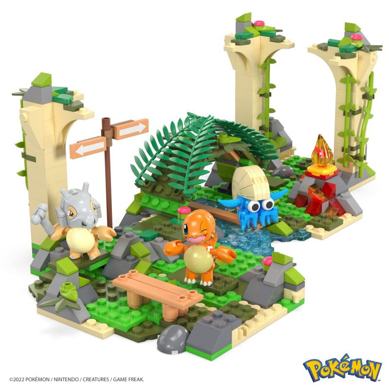 Gioco da costruzione megabloks pokemon jungle ruins 464 pz [hdl86]