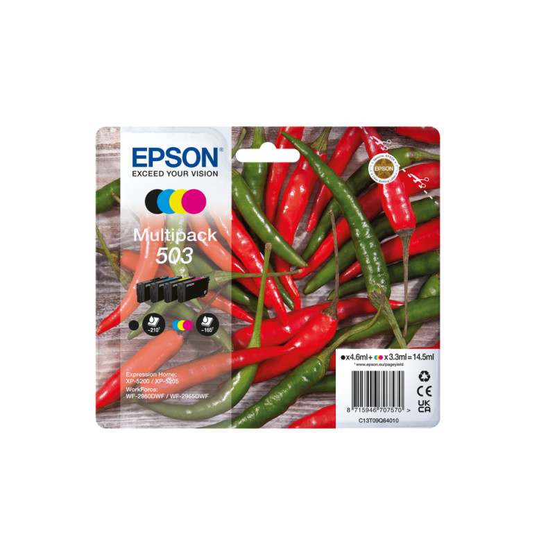 Cartuccia epson 503 multipack 4pz [c13t09q64010]