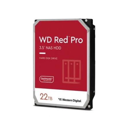 Hard disk 3,5 22tb western digital red pro 7200rpm sata3 [wd221kfgx]
