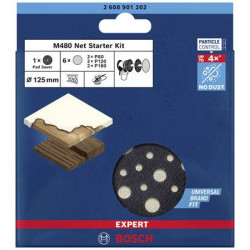 Bosch sanding nets m480 125mm starter kit exp [2608901202]