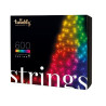 Luce led di natale twinkly string 600 rgb ip44 multicolore [tws600spp-beu]