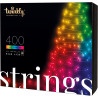 Luce led di natale twinkly string 400 rgb ip44 multicolore [tws400stp-beu]