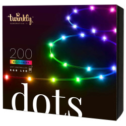 Luce led di natale twinkly dots 200 led rgb 10m (interno/esterno)