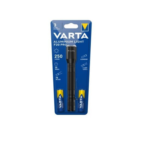Torcia varta aluminium light f20 pro argento [var]