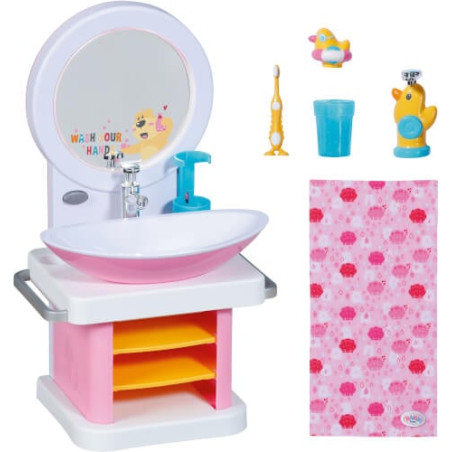 Accessorio per bambola zapf creation baby born lavabo da bagno multicolore