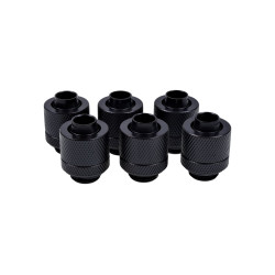 Raccordo a compressione alphacool 13/10mm g1/4 6pz nero [17228]