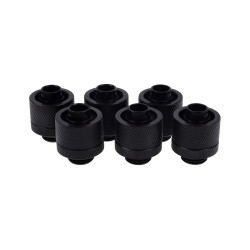 Raccordo a compressione alphacool 16/10mm g1/4 6pz nero [17234]