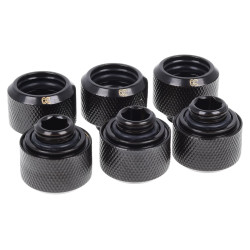 Raccordo a compressione alphacool 16mm g1/4 nero [17379]