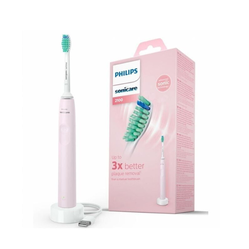 Spazzolino elettrico philips sonicare ovale verde/rosa/bianco [hx3651/11]