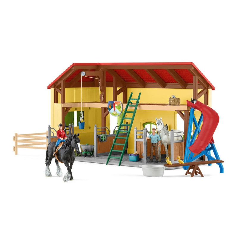 Set da gioco schleich farm world stalla per cavalli 42485 [42485]