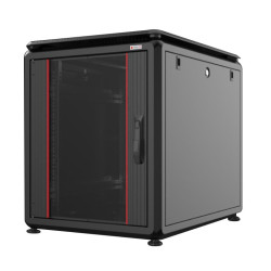 Armadio rack techly 19'' 600x800 12unita' nero da sotto-scrivania