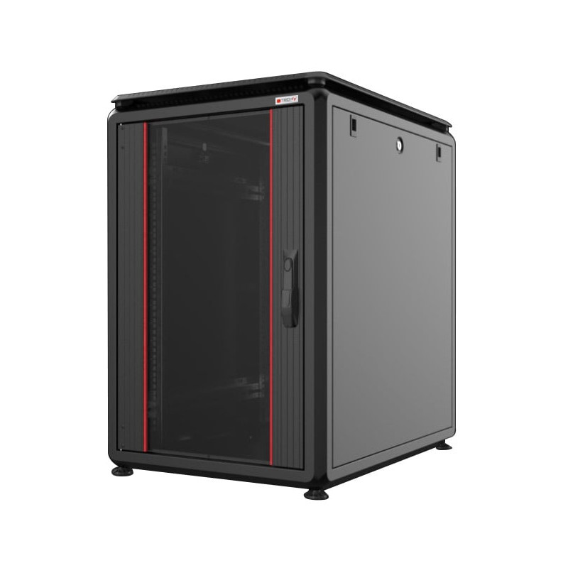 Armadio rack techly 19'' 600x800 16unita' nero