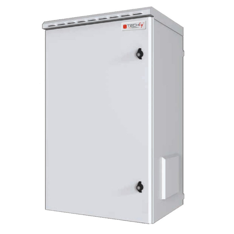 Armadio rack techly 19'' a parete 20unita' ip55-2045