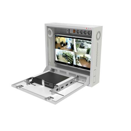 Box di sicurezza per dvr e sistemi di videosorveglianza techly grigio