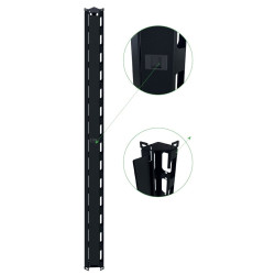 Coppia canala gestione cavi techly verticale 42u nero
