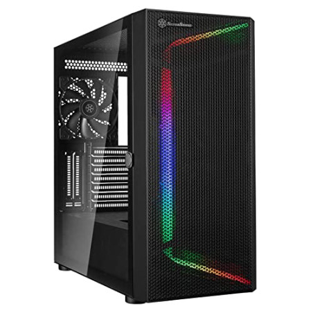 Case silverstone seta h1 midi-tower nero