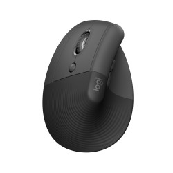 Mouse logitech lift verticale per mancini 6 pulsanti wirless nero
