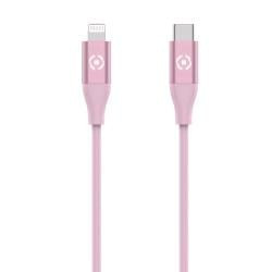 Cavo usb celly usb-c fulminante/power delivery/60w/1.5m/rosa