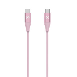 Cavo usb celly usb-c a usb-c 60w/1.5m/rosa [usbcusbccolpk]