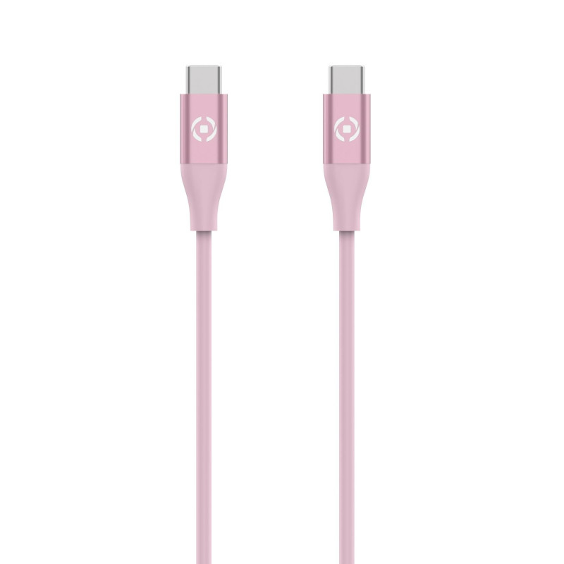 Cavo usb celly usb-c a usb-c 60w/1.5m/rosa [usbcusbccolpk]