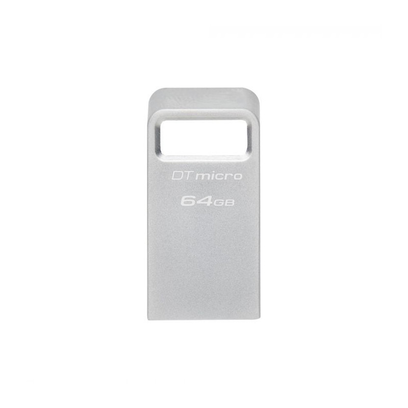 Pen drive 64gb kingston dt micro argento [dtmc3g2/64gb]